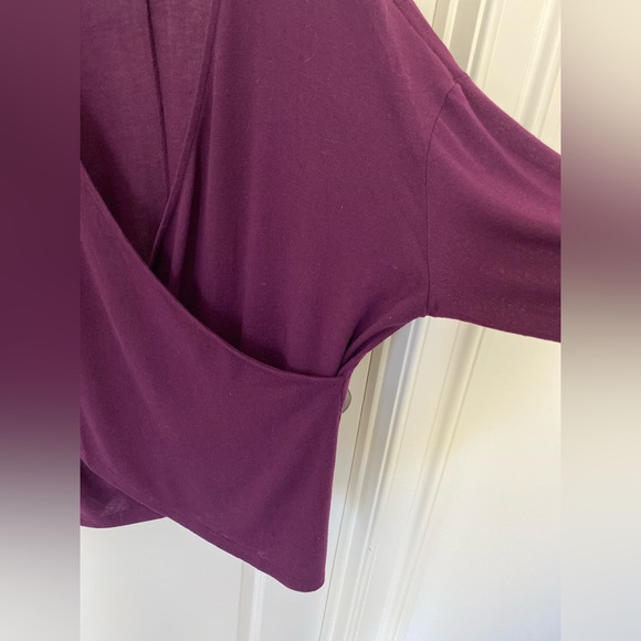 Eloquii Purple Drape Front Top Size14-16 - Picture 2 of 5